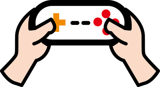 ゲーム遊ぶ　 ゲーム,遊ぶ,手,コントローラー,レトロ,ボタン,周辺機器のイラスト素材
