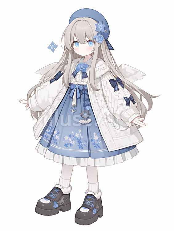 天使少女の立ち絵 人物,女性,天使のイラスト素材
