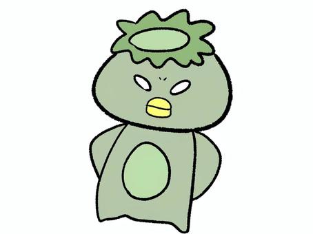 かわいい河童 河童,かわいい,手描き,かっぱ,妖怪のイラスト素材