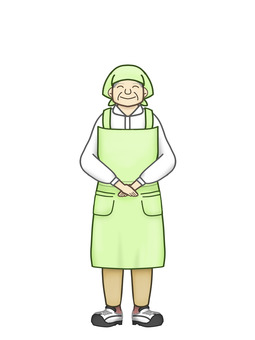 店員 店員 店員,弁当,給食,女性,職業のイラスト素材