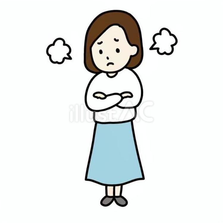 腕を組んで怒る女性教師 人物,教師,ネクタイのイラスト素材