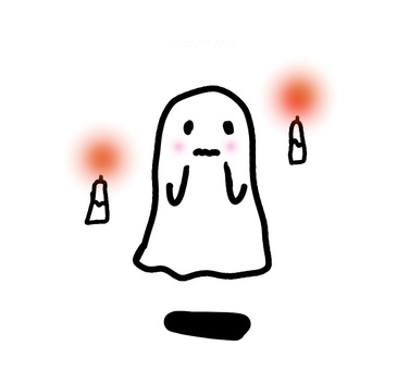 Illustration, halloween, ghost, yuru character, 