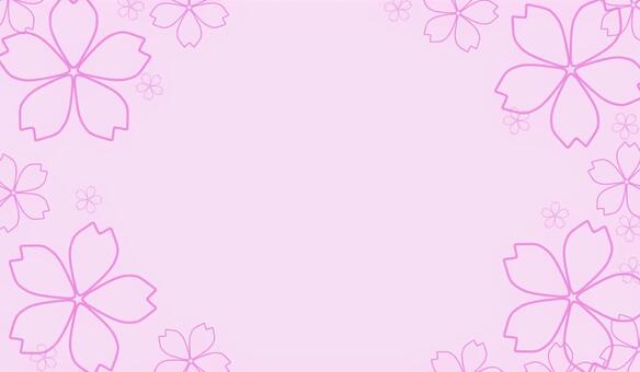 桜 桜,ピンク,春,フレーム,背景のイラスト素材