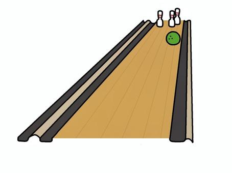 Illustration, bowling, lane, pin, 