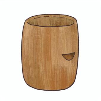 臼（餅つき用） 臼,餅つき,餅,正月,年末,正月準備のイラスト素材