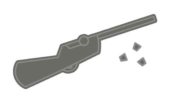 射的銃と弾 銃,射的,的屋,おもちゃ,コルク,お祭り,夏祭り,屋台,夜店,秋祭りのイラスト素材