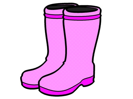 長靴のアイコン『紫』 長靴,履物,雨具,足用,モチーフ,カラー,雨天,外出,挿絵,素材のイラスト素材