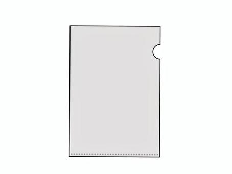 クリアファイル～グレー～ クリアファイル,ファイル,文具,文房具,仕事,事務用品,会社,学校,シンプルのイラスト素材