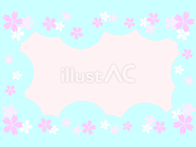 桜と空 桜,青空,春のイラスト素材