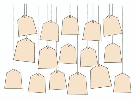 ぶら下がる将棋の駒 駒,将棋,空欄,記入欄,pop調,手描き,挿絵,ワンポイント,素材,商用可のイラスト素材