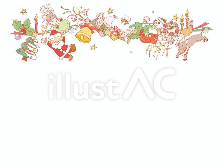 クリスマスのフレーム4 クリスマス,フレーム,12月のイラスト素材