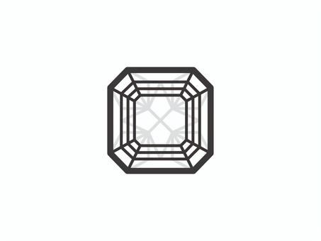 透明な宝石（バリオンカット）03