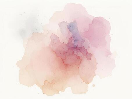 滲んだくすみカラー水彩オレンジ紫ピンク 水彩,絵の具,滲み,カラフル,オレンジ,青,ピンク,背景,壁紙,抽象のイラスト素材