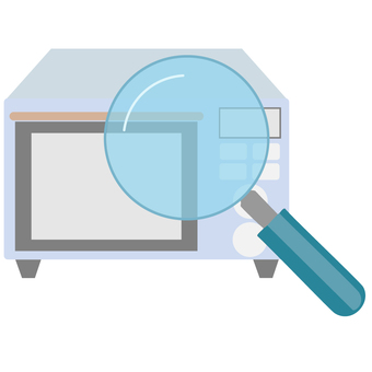 中古家電の買取 中古,家電,買取,売却,査定,電子レンジ,リサイクルショップのイラスト素材