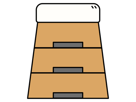 跳び箱 跳び箱,運動,体育,授業,学校,シンプル,フラット,単品,イラスト,ベクターのイラスト素材