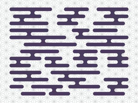 和風の紫雲模様(背景なしPNG) 和風の紫雲模様(背景なしPNG) 和柄,雲,紫雲,和風,模様,背景,紫,和,伝統,正月のイラスト素材