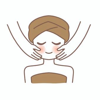 エステ エステ 女性,エステ,美容,サロン,スキンケアのイラスト素材
