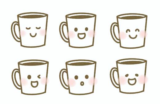 Illustration, coffee, cup, tiny, 