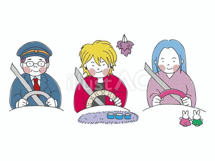 運転手【80sTASTE_163】 運転手,運転士,ドライバーのイラスト素材