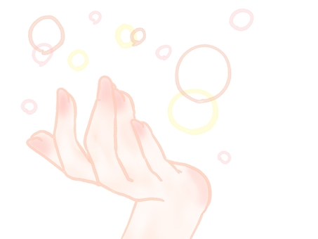 Illustration, main, le corps humain, pièces, 
