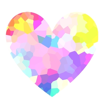 Illustration, heart, gem, a diamond, 