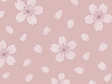 桜【1】 桜,さくら,花,花びら,春,春背景,和風,和柄,ピンク,和のイラスト素材