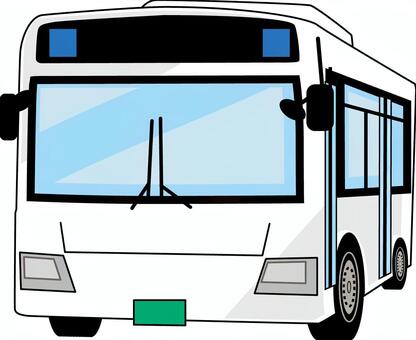 路線バス　 路線バス,公共交通,移動,生活,車両,大型,地方,乗り物,白のイラスト素材