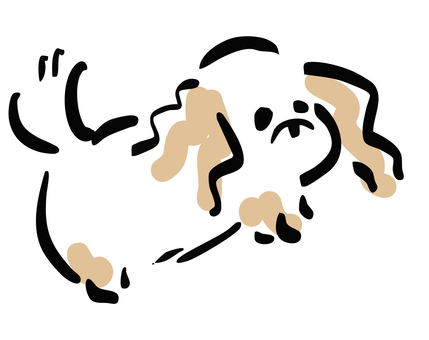 喜ぶヨークシャーテリア ヨークシャーテリア,犬,喜ぶ,うれしい,かわいい,わんこ,ペット,動物,シンプル,手描き風のイラスト素材