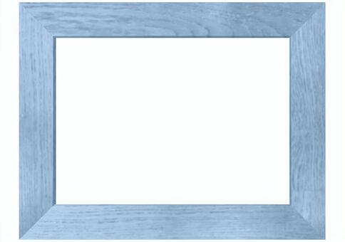 あおの木のフレーム フレーム,枠,額縁,写真立て,木,木目,シンプル,ナチュラル,青のイラスト素材