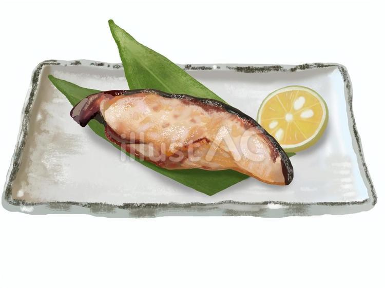 さわらの幽庵焼き さわら,鰆,幽庵焼きのイラスト素材