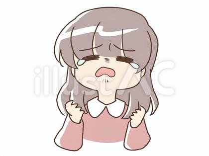 つらくて泣き出しそうな女性
