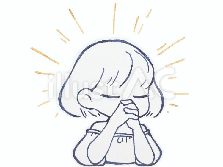 願い事 女の子,お願い,祈りのイラスト素材