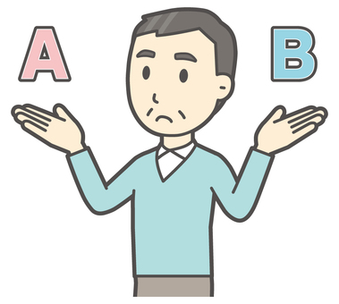  ニット中年男性-156-バスト 考える,おじさん,男性,中年,お父さん,パパ,シニア,ミドルエイジ,人物,かわいいのイラスト素材