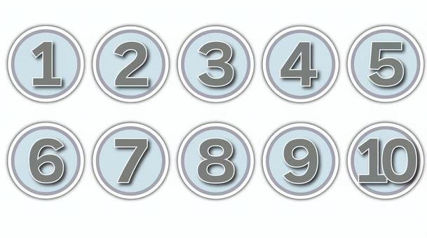 数字アイコン 数字アイコン 番号,数字,ナンバリングのイラスト素材