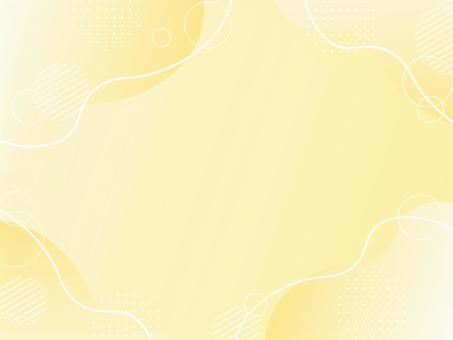 ポップなグラデ流体シェイプ背景 黄色 背景,グラデーション,ポップ,フレーム,メンフィス,流体シェイプ,黄色,かわいい,透明感,流体のイラスト素材