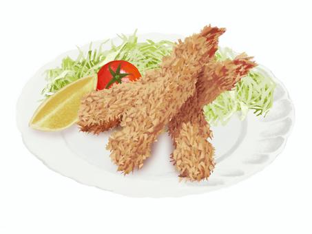 Fried shrimp (without tartar sauce), JPG and PNG Fried shrimp (without tartar sauce), , JPG and PNG