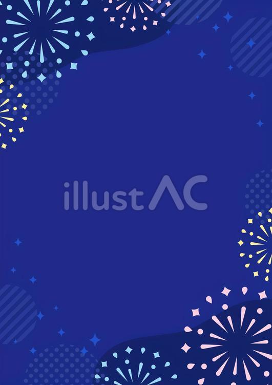 夏の花火の背景01 花火,夏祭り,背景のイラスト素材