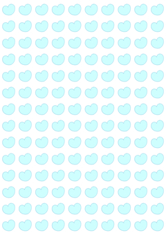 ハート水色(デフォルメ)の壁紙 ハート,ゆるい,手描き,フリーハンド,デフォルメ,シンプル,かわいい,手書き,ラフ,背景のイラスト素材