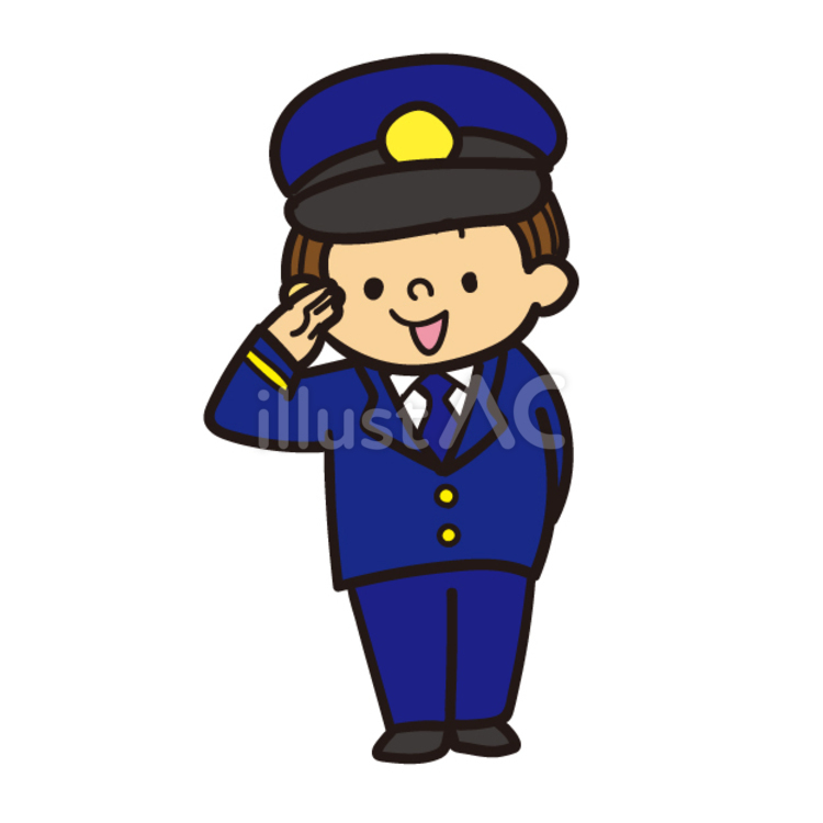電車の運転士の格好をした男の子 運転士,電車,車掌のイラスト素材