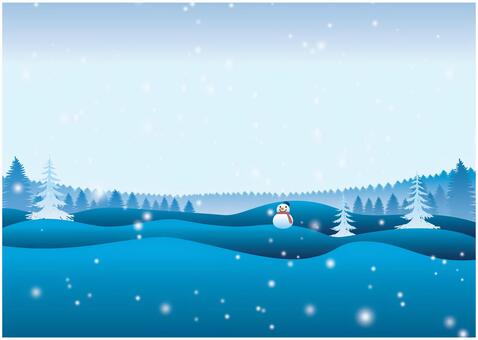 冬の雪国背景 クリスマス,冬,雪,12月,背景,結晶,冬季,森林,森,植物のイラスト素材