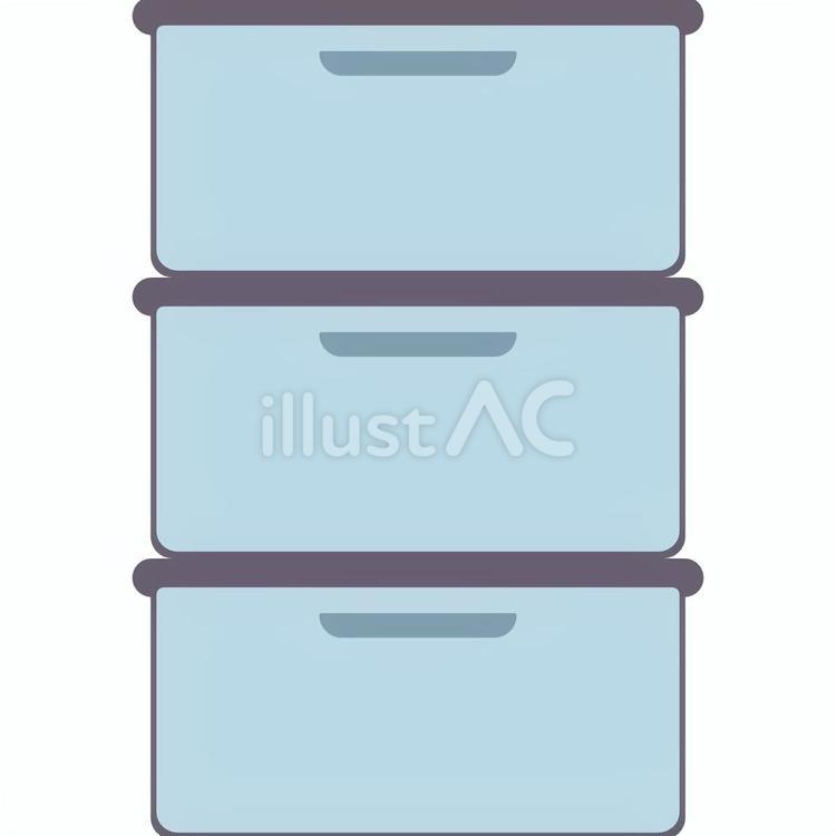【そのまま使える】収納ボックス 収納ボックス,収納,収納ケースのイラスト素材