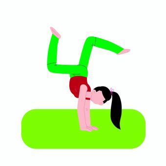 ヨガ 057 ヨガ 057 ヨガ,ストレッチ,女性,エクササイズ,ポーズ,全身,部位,腹筋,筋肉痛,トレーニングのイラスト素材