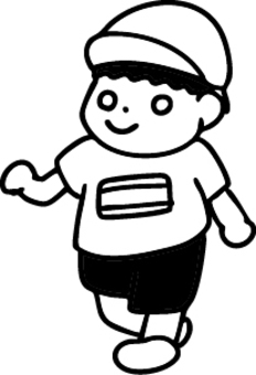 体操服 体操服,運動会,体育,授業,学校,運動,スポーツ,徒競走,小学校,中学校のイラスト素材