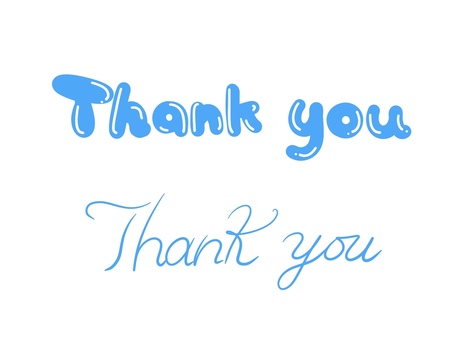 Thank youブルー