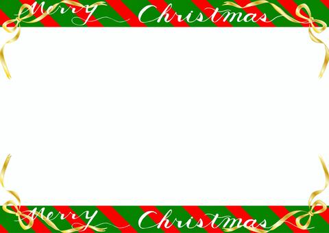 Christmas ribbon frame, , JPG and EPS