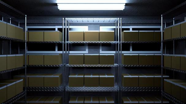 暗い倉庫 倉庫,荷物,倉庫作業,段ボール,仕事,在庫,山積み,室内,物置,保管庫のイラスト素材