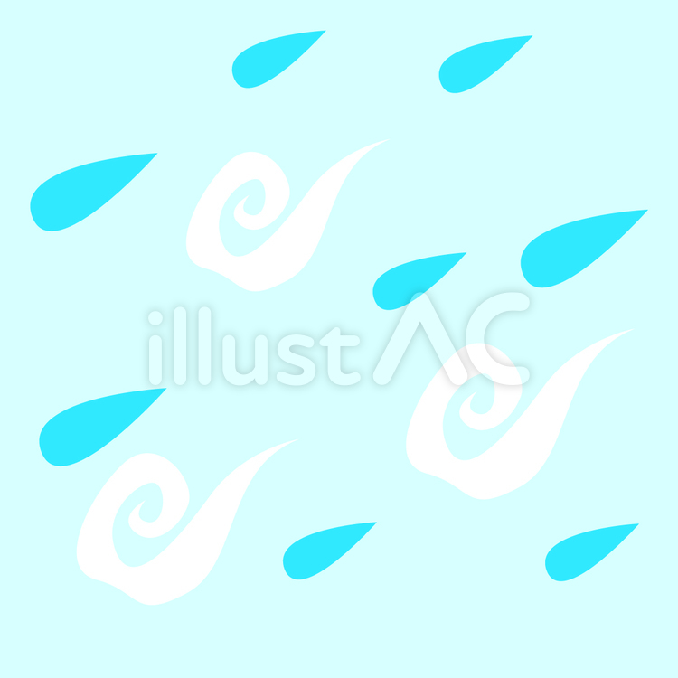 雨風 風雨,荒天,天気のイラスト素材