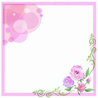 Rose frame (red), rose, pink, flower, JPG and PNG