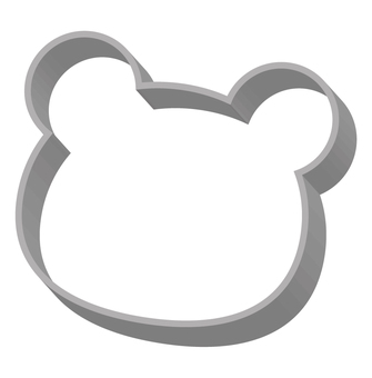 クマの形のクッキーの型抜き 型抜き,型,動物,クッキー,製菓道具,クマ,おかし作り,道具,おかし,ステンレスのイラスト素材
