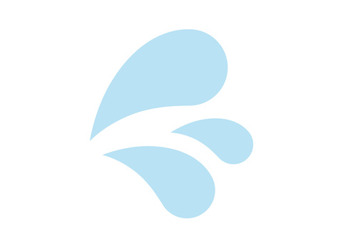 汗マーク[03] 汗,マーク,焦り,冷や汗,水色,シンプル,ポップ,かわいい,シンボル,素材のイラスト素材